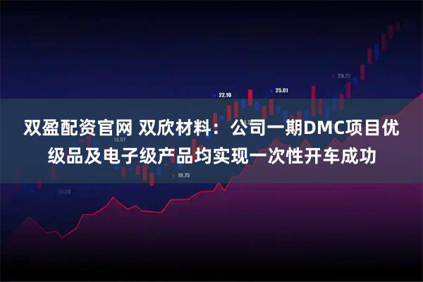 双盈配资官网 双欣材料：公司一期DMC项目优级品及电子级产品均实现一次性开车成功